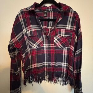 Rue21 Red and Blue Plaid Shirt